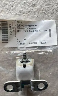 Citroen C4 II Rear door hinge set 8613E3 T253351 17135012