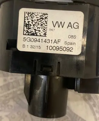 Seat Leon (5F) Light switch 5G0941431AF 10095092