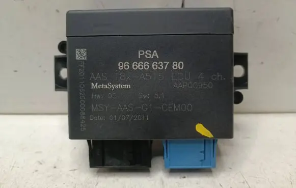 Peugeot 3008 I Parking PDC control unit/module 9666663780 AAP00950 F8XA515