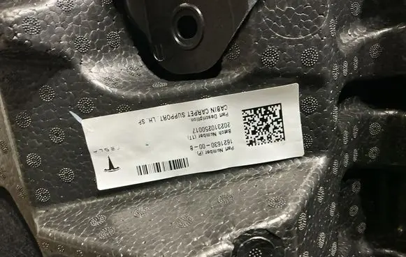 Tesla Model Y Front floor carpet liner 162129500D