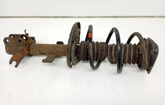 Front shock absorber with coil spring