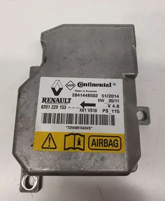 Renault Kangoo II Airbag control unit/module 2841448502 8201229153