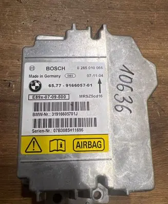 BMW 3 E90 E91 Airbag control unit/module 9166057 E89X0709500 07B3085H11696