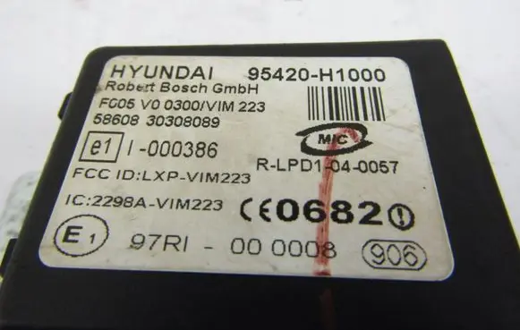KIA Sportage Immobilizer control unit/module 95420H1000