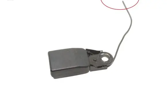 Peugeot RCZ Rear seatbelt buckle