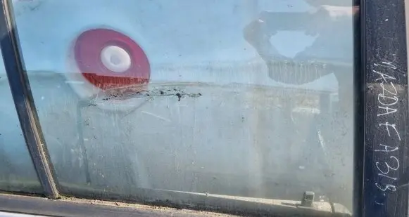 Mazda 323 F Rear door window glass