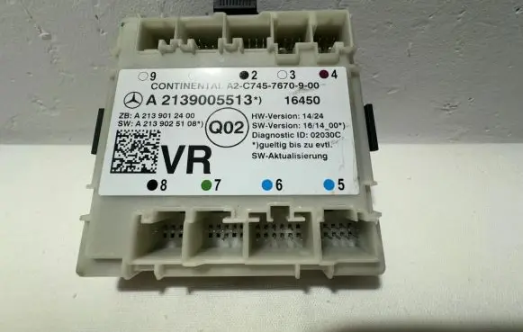Mercedes-Benz E W213 Door control unit/module A2139005513