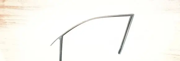 Audi A5 Sportback 8TA Rubber seal front door window/glass 