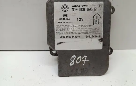 Volkswagen PASSAT B5.5 Airbag control unit/module 1C0909605B 29020410H 5WK43124