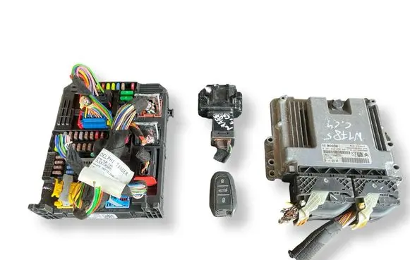 Citroen C4 Grand Picasso Engine ECU kit and lock set 0281032456 9814182680
