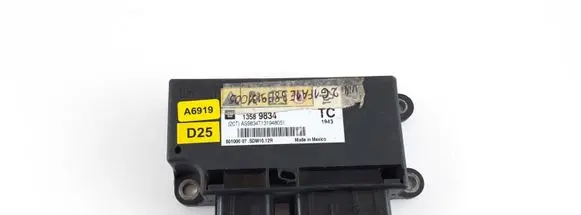 Chevrolet Camaro Airbag control unit/module 13589834 AS9834T131948051 801000