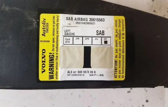 Volvo V50 Seat airbag 30615563 600987300K 600987700