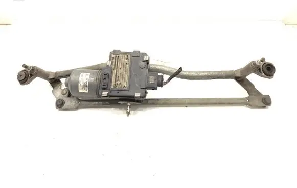 Front wiper linkage and motor