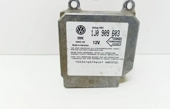 Volkswagen Sharan Airbag control unit/module 1J0909603