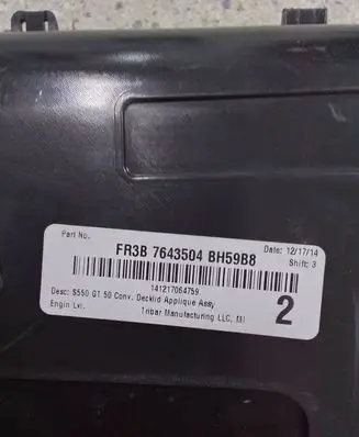 Ford Mustang VI Tailgate trim FR3B6342504 BH59B8 141217064759