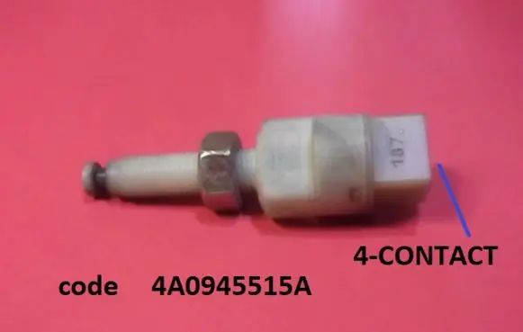 Audi A6 S6 C4 4A Brake pedal sensor switch 4A0945515A
