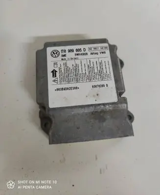 Volkswagen Touran I Airbag control unit/module 1T0909605D 5WK43828 02H021S0100