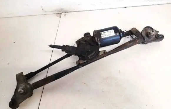 Front wiper linkage and motor