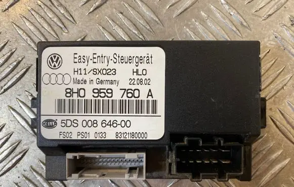 Audi A4 S4 B6 8E 8H Seat control module 8H0959760A 5DS00864600 83121180000