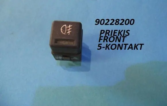 Opel Vectra B Fog light switch 90228200