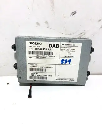 Volvo S60 Antenna control unit 30644931AA 34A040E CQQVE221DBLT