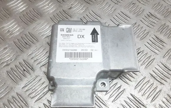 Opel Signum Airbag control unit/module 13170589