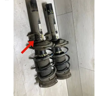 Front shock absorber with coil spring