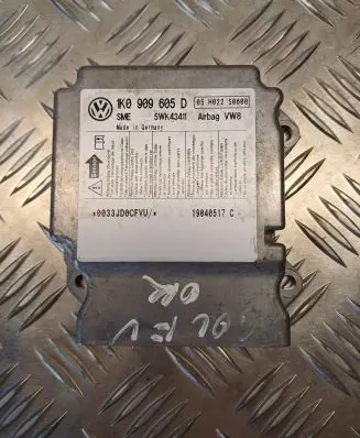 Volkswagen Golf Plus Airbag control unit/module 1K0909605D 19040517C 05H022S0600