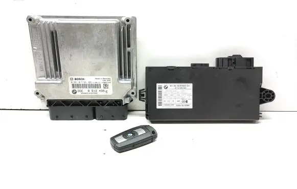 BMW 1 E82 E88 Engine ECU kit and lock set 8512499 0281017551 9237047