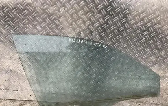 Mazda 626 Front door window glass four-door