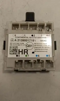 Mercedes-Benz E W213 Door control unit/module A2139001718 A2139011208