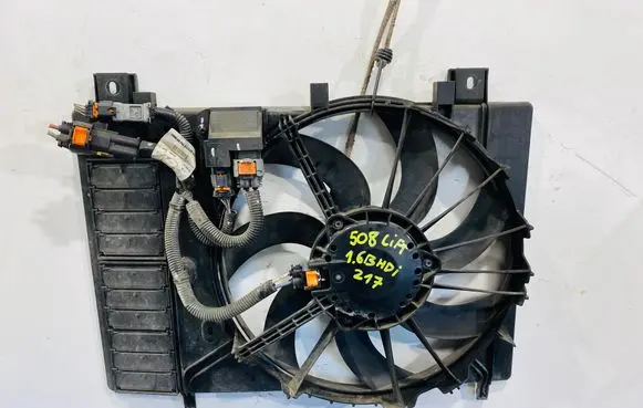 Peugeot 508 Electric radiator cooling fan 9804778380 T302140