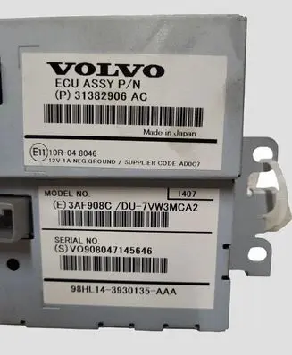 Volvo V40 Screen/display/small screen 31382906AC 3AF908C VO908047145646