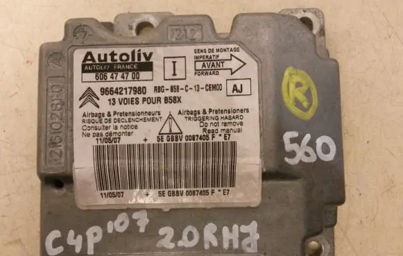 Citroen C4 I Picasso Airbag control unit/module 9664217980 606474700