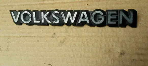 Volkswagen Scirocco Manufacturers badge/model letters 321853685C