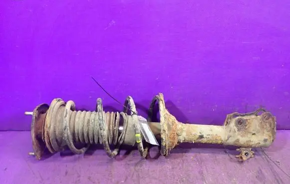 Front shock absorber with coil spring