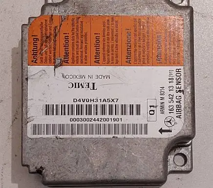 Mercedes-Benz ML W163 Airbag control unit/module 1635421318