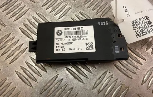 BMW 3 F30 F35 F31 Seat control module 9216468 921646803