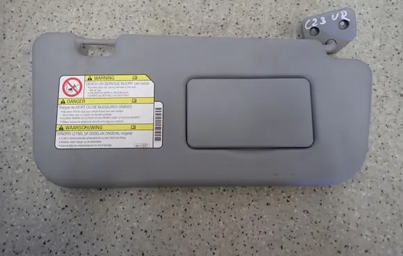 Mitsubishi Colt Sun visor