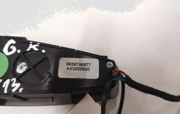 Citroen C4 Grand Picasso Interior fan control switch 9659796877 A53000600
