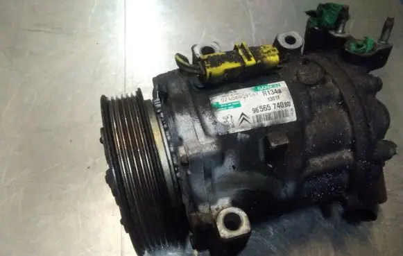 Peugeot 407 Air conditioning (A/C) compressor (pump) 9656574080