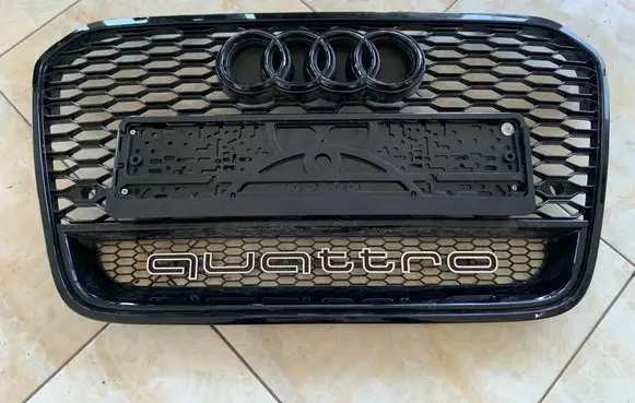 Audi RS6 C7 Front bumper upper radiator grill 4G0853653H 4G0853651H