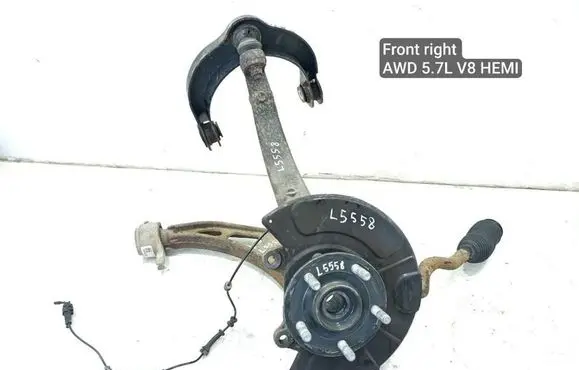 Front wheel hub spindle knuckle
