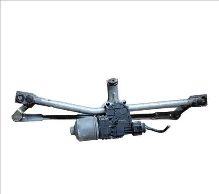 Front wiper linkage and motor