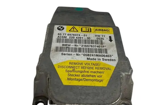 BMW 5 E60 E61 Airbag control unit/module 6978374 65776978374