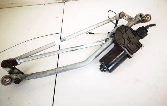 Front wiper linkage and motor
