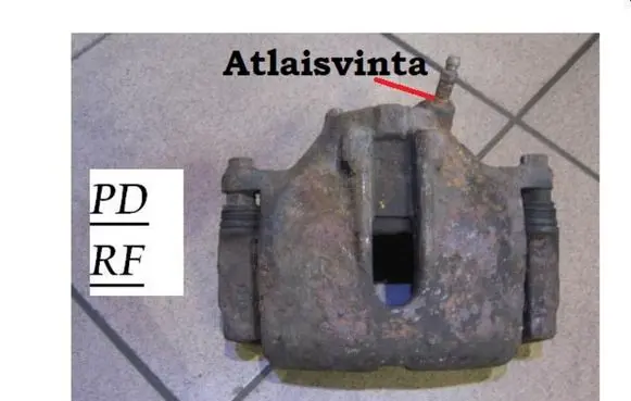Mercedes-Benz E W124 Front brake caliper A0004201315