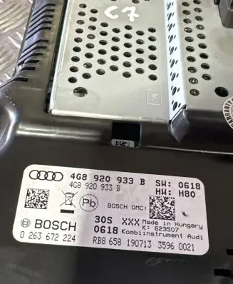 Audi A6 S6 C7 4G Speedometer (instrument cluster) 4G8920933B 0263672224