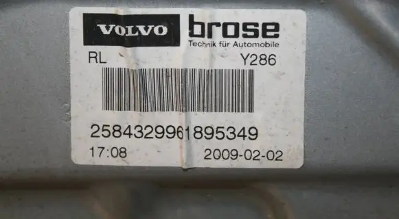 Volvo S80 Sliding door window regulator with motor 983041102