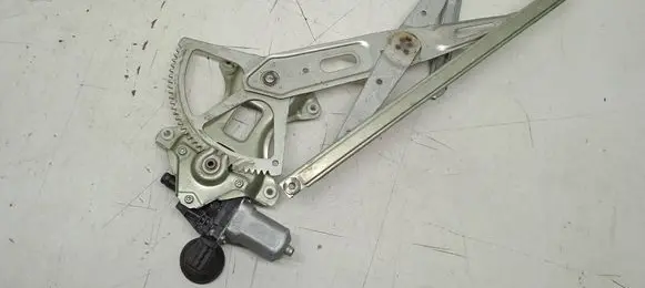 Rear door window regulator with motor